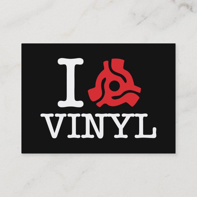 Carte De Visite I vinyle de 45 adaptateurs (Dos)