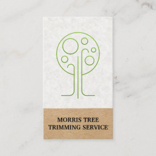 Carte De Visite Icône Arbre   Paysage   Gardener