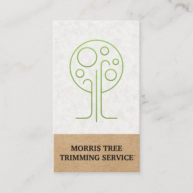 Carte De Visite Icône Arbre | Paysage | Gardener (Devant)