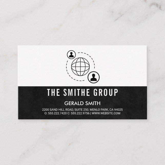 Carte De Visite Icône Communication réseau (Devant)