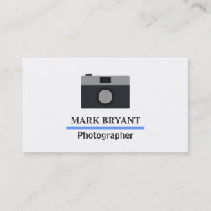 Carte De Visite Icône d'appareil photo simple et moderne pour phot