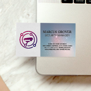 Carte De Visite Icône de la caméra   Sécurité