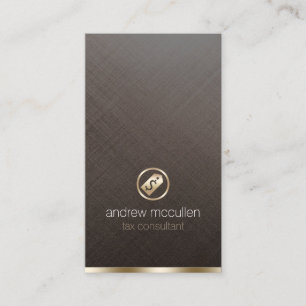 Carte De Visite Icône d'étiquette or Dollar du conseiller fiscal M