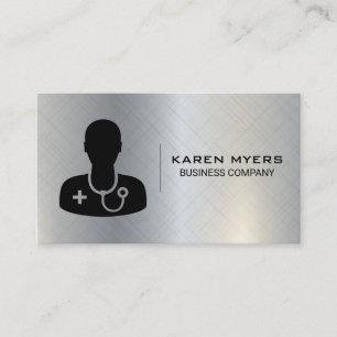 Carte De Visite Icône Docteur Médicale