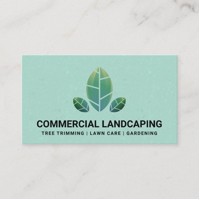Carte De Visite Icône Feuilles naturels (Devant)