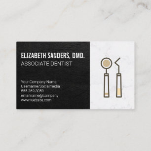 Carte De Visite Icône Outils dentaires   Matériel
