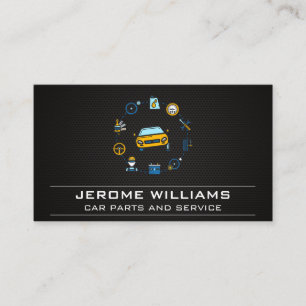 Carte De Visite Icône Services et pièces de réparation de voiture