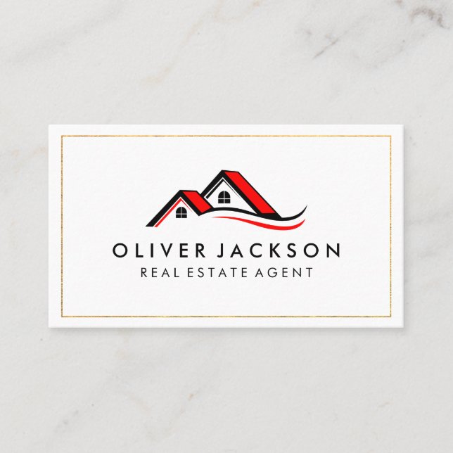 Carte De Visite Icônes d'accueil (Devant)