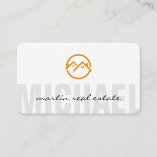 Carte De Visite Icônes de la maison de l'immobilier