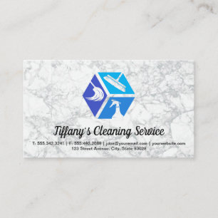 Carte De Visite Icônes du service de nettoyage   Maid   Lady Clean