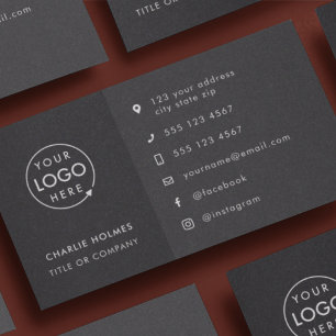 Carte De Visite Icônes personnalisées   Logo moderne médias sociau