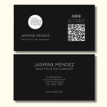 Icônes sociales de code QR moderne noir  