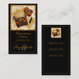 Carte De Visite Il Est Écrit Vintage 2