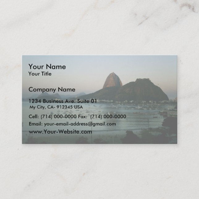 Carte De Visite Île de Rio de Janeiro (Devant)