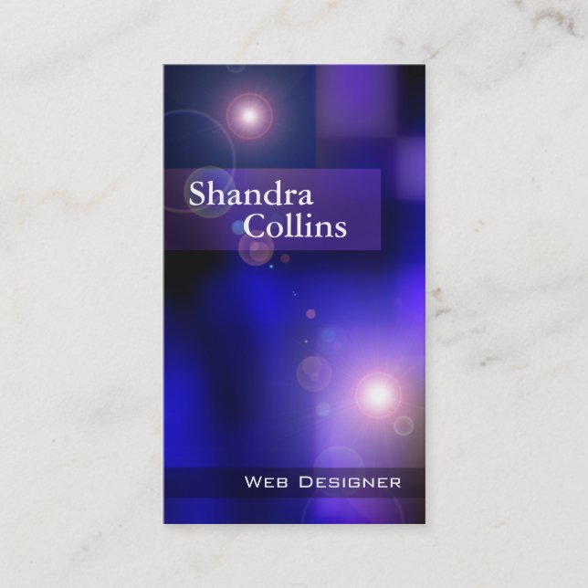 Carte De Visite Illusions - conception de site Web de technologie (Devant)