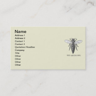 Carte De Visite Illustration d'antiquité de l'insecte de la reine 