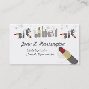 Carte De Visite Illustration de beauté Artiste maquillage oeil et 