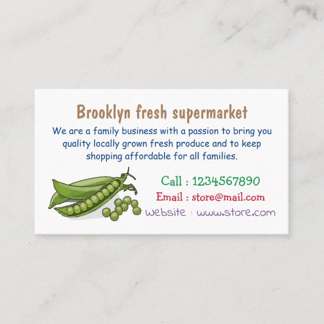 Carte De Visite Illustration de dessin de pois (Devant)