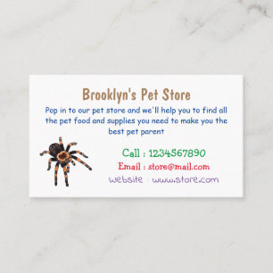 Carte De Visite Illustration de Tarantula