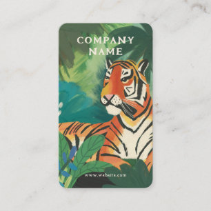 Carte De Visite Illustration du tigre de la jungle