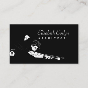 Carte De Visite illustration en noir et blanc