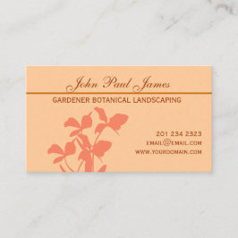 Carte De Visite Illustration florale d'orchidée   botanique