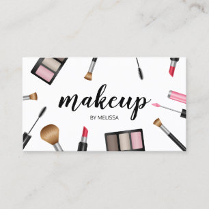Carte De Visite Illustration maquillage Artiste Cosmetologue