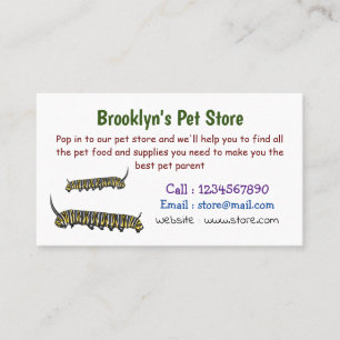 Carte De Visite Illustration Monarch caterpillar