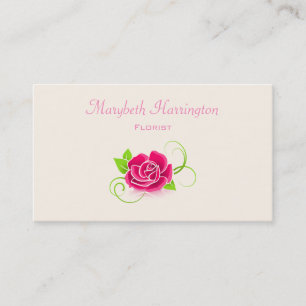 Carte De Visite Illustration rose