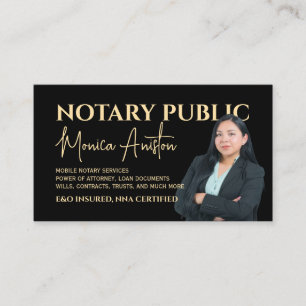 Carte De Visite Image de photo de portrait notaire