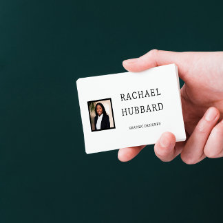 Carte De Visite Image personnalisée professionnelle simple, code Q