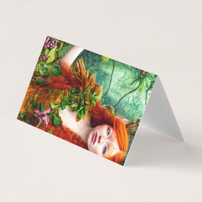 Carte De Visite Imaginaire Ginger Hommes Fairy Graphisme (Devant)