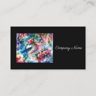 Carte De Visite Imaginaire lunaire Unicorne