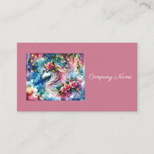 Carte De Visite Imaginaire lunaire Unicorne