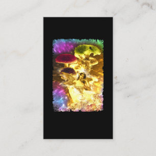 Carte De Visite Imagination psychédélique du champignon des fées