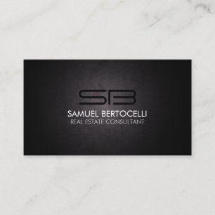 Carte De Visite Immo Réaltor Consultant immobilier Monogramme