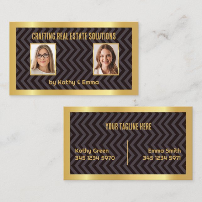 Carte De Visite Immobilier 2 (Devant / Derrière)