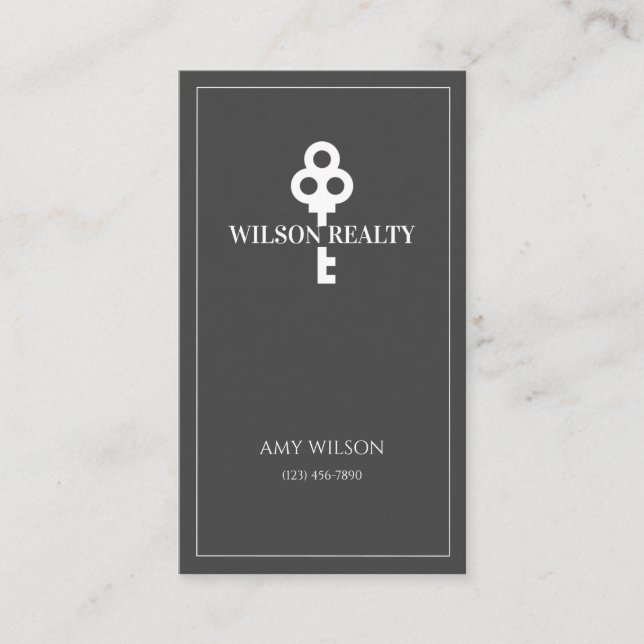 Carte De Visite Immobilier Agence Immobilière  (Devant)