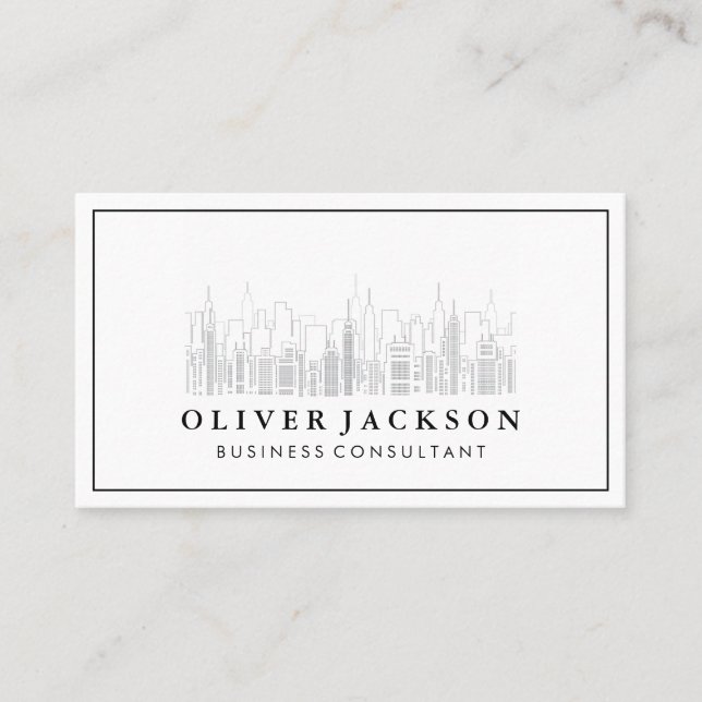 Carte De Visite Immobilier commercial | Centre-ville (Devant)