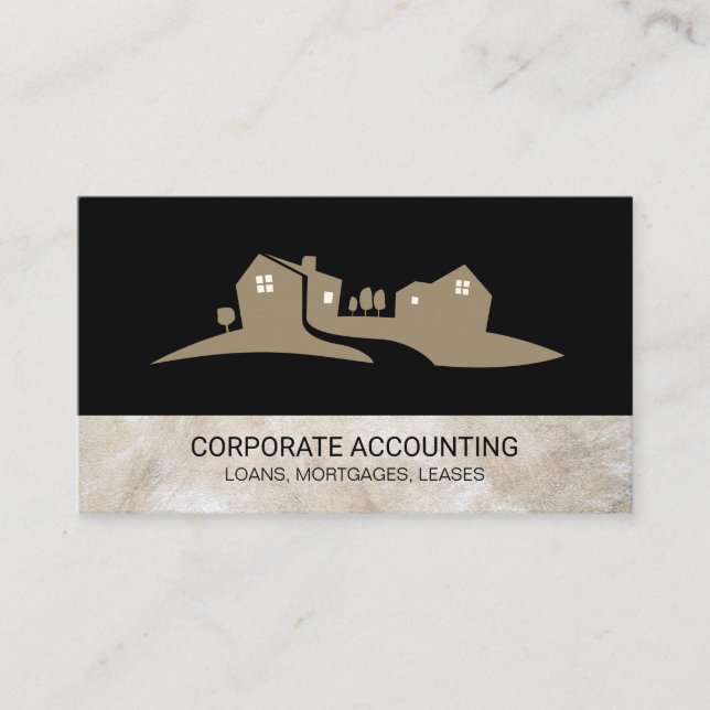 Carte De Visite Immobilier | Entreprise | Investissements | Courti (Devant)