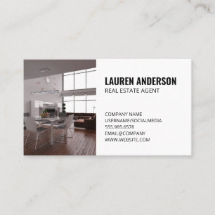 Carte De Visite Immobilier   Intérieur de loft