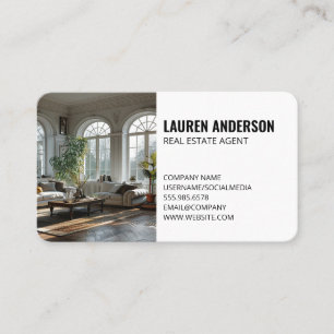 Carte De Visite Immobilier   Luxe Loft Intérieur