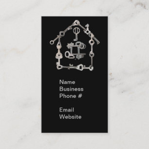 Carte De Visite Immobilier Maison Clés d'affaires