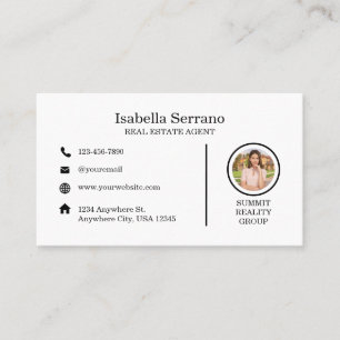 Carte de visite immobilier moderne