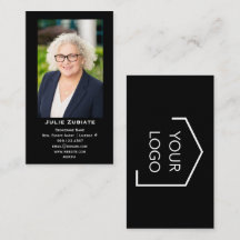 Immobilier Moderne Photo et Logo Noir Vertical