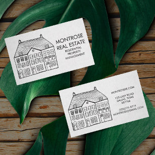 Carte De Visite Immobilier personnalisé minimaliste en ligne de ma