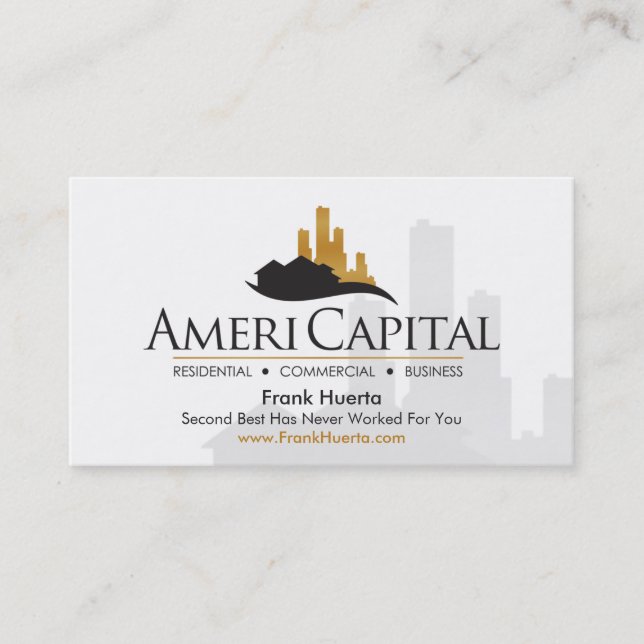 CARTE DE VISITE IMMOBILIER PERSONNALISÉ V2 (Devant)