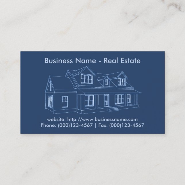 Carte de visite immobilier : Plan directeur de la  (Devant)