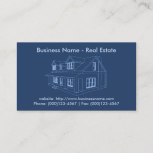 Carte de visite immobilier : Plan directeur de la 