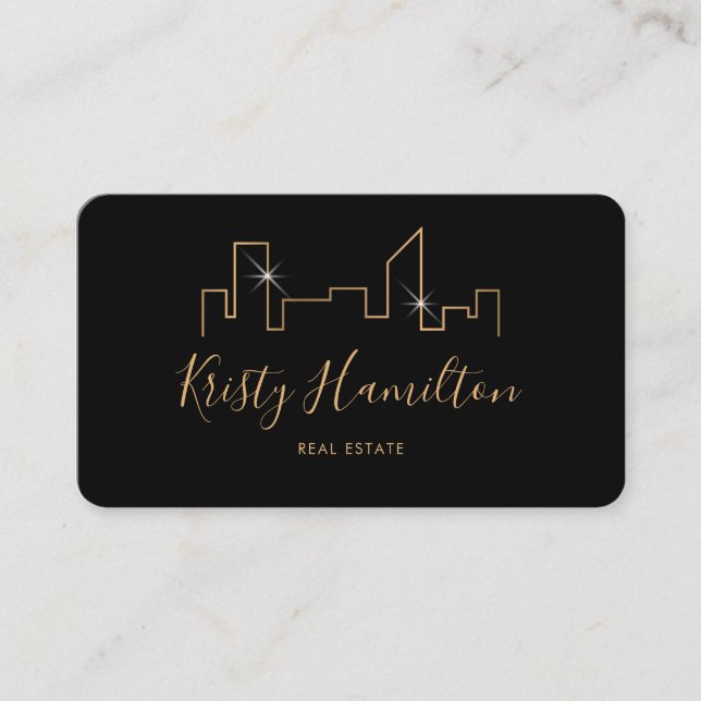 Carte De Visite immobilier professionnel ajouter photo code QR (Devant)